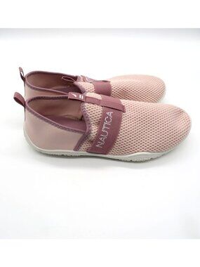 Nautica Womens Pink Mesh Slip-On Sneakers 10 NWOT